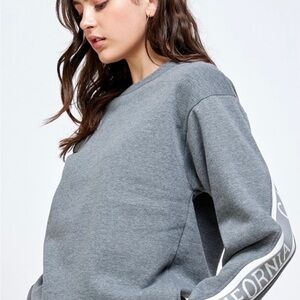 Casual Gray Women's Sweatshirt